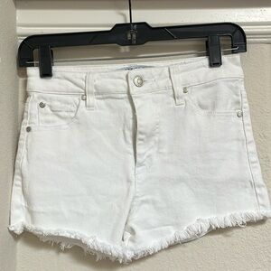 Celebrity Pink White Denim Shorts Distressed Size 0/24